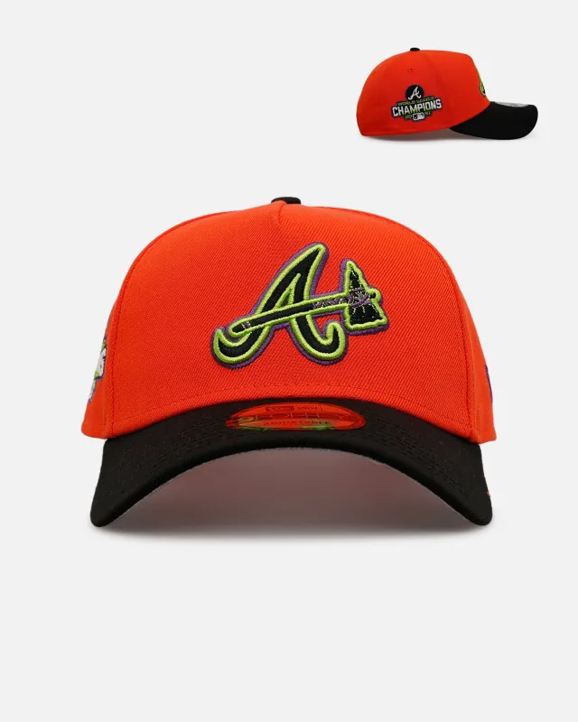 New Era Atlanta Braves 'Halloween' 9FORTY A-Frame Snapback Orange/Black sold by Culture Kings