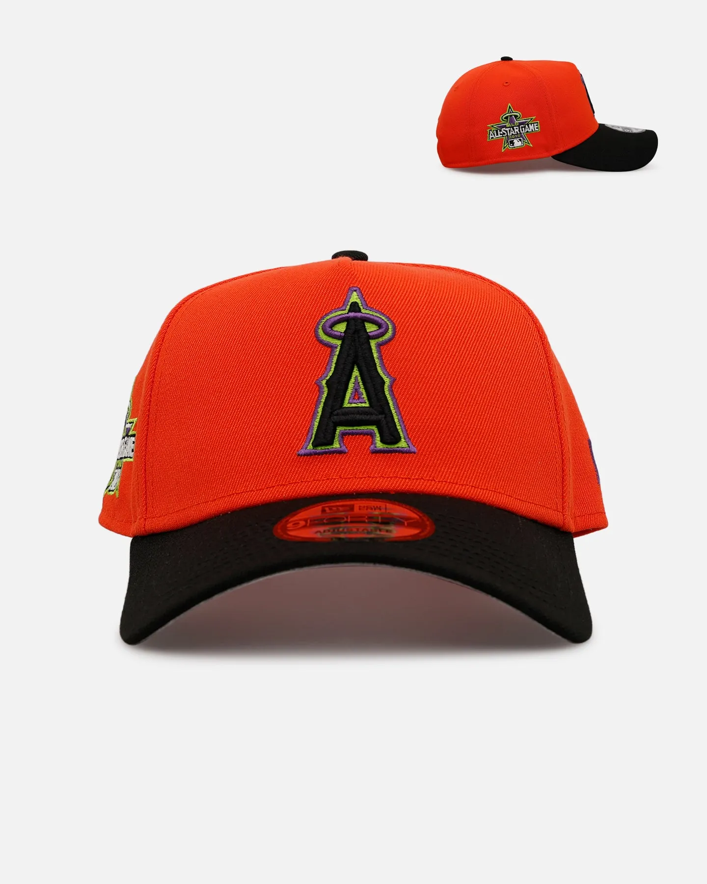 New Era Los Angeles Angels 'Halloween' 9FORTY A-Frame Snapback Orange/Black sold by Culture Kings