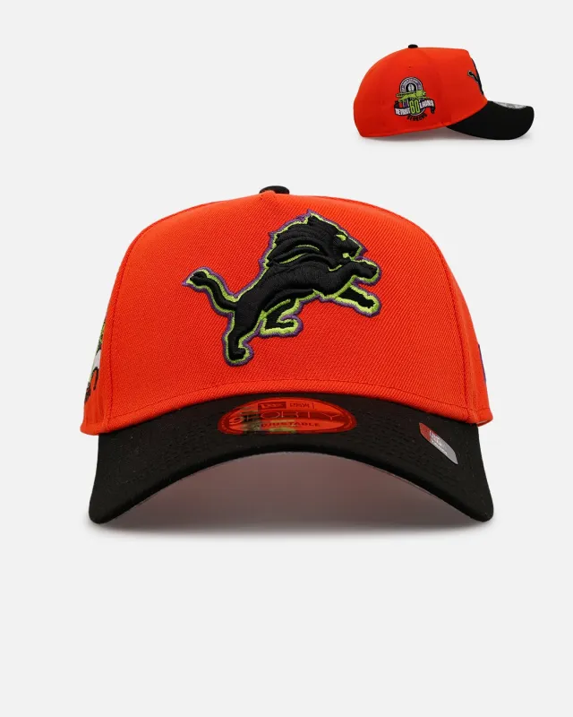 New Era Detroit Lions 'Halloween' 9FORTY A-Frame Snapback Orange/Black sold by Culture Kings