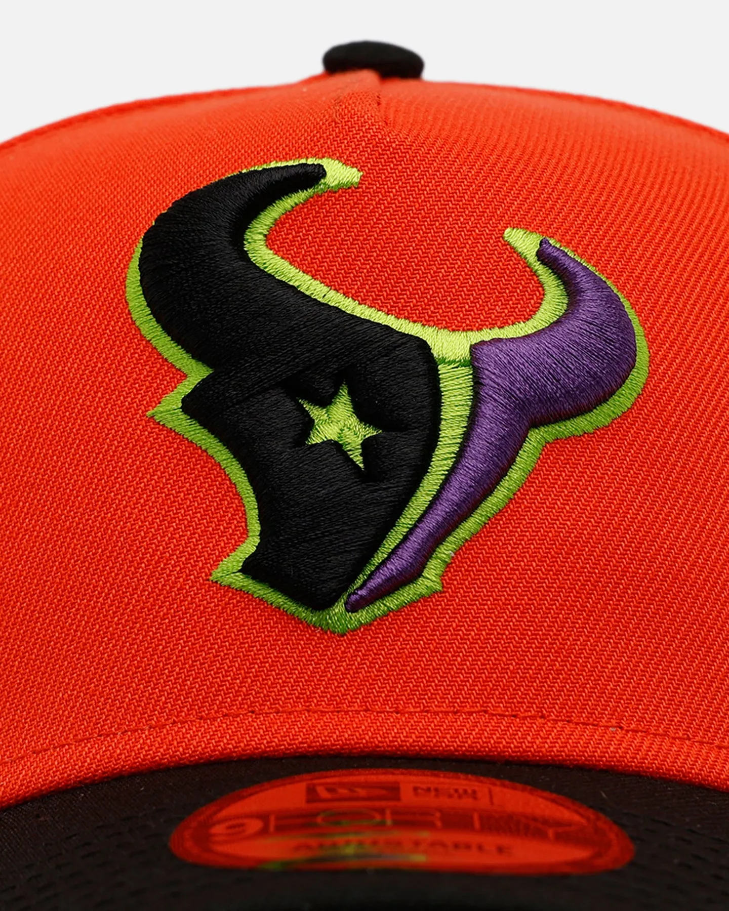 New Era Houston Texans 'Halloween' 9FORTY A-Frame Snapback Orange/Black sold by Culture Kings product image thumbnail 5