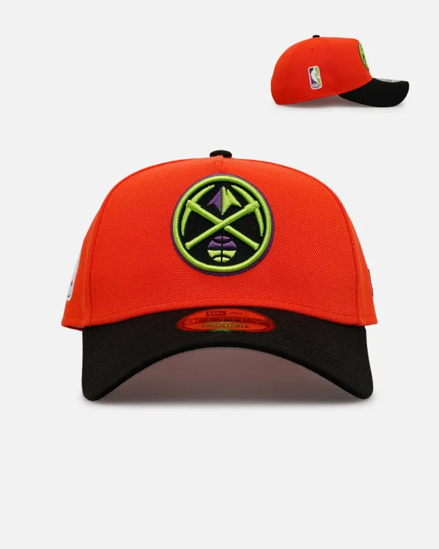 New Era Denver Nuggets 'Halloween' 9FORTY A-Frame Snapback Orange/Black sold by Culture Kings