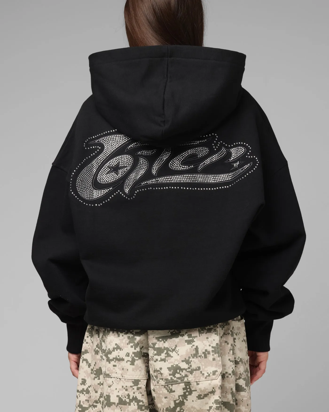 Loiter Weezy Rhinestone Zip Hoodie Black sold by Culture Kings product image thumbnail 2