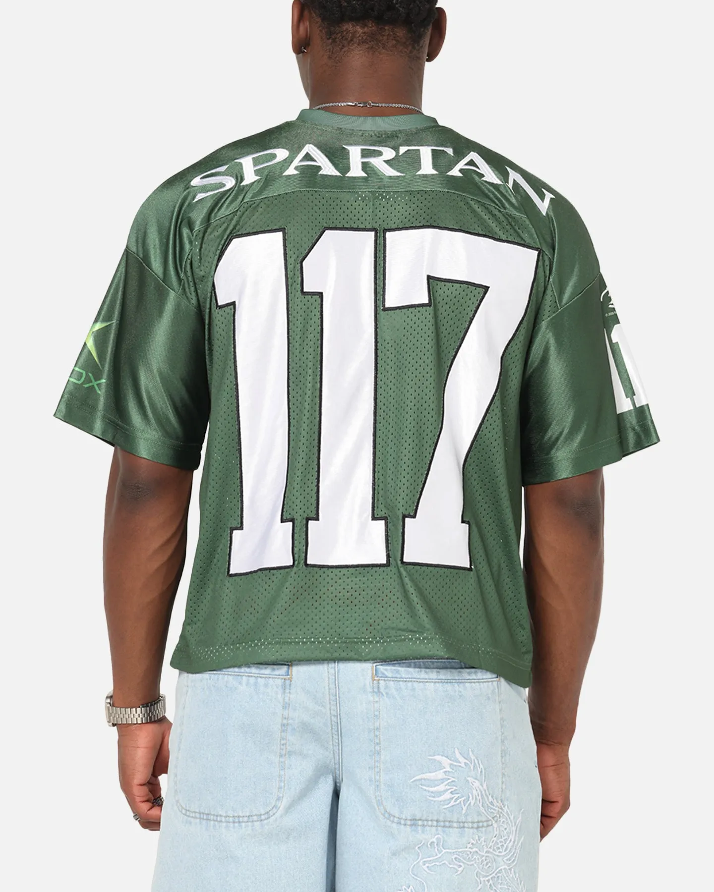 73Studio X Halo 2 Spartan 117 Football Jersey Forest Green sold by Culture Kings product image thumbnail 2
