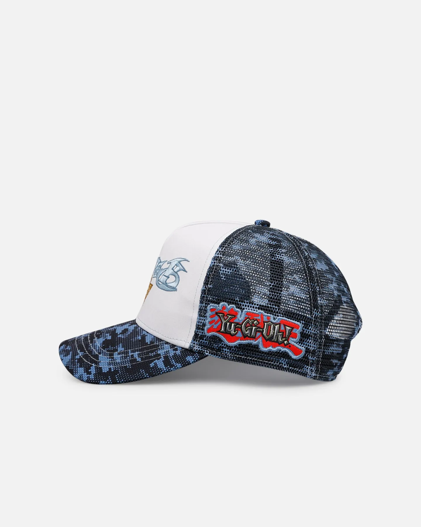 Loiter X Yu-Gi-Oh! Blue Eyes Toon Dragon Trucker Snapback Hat Blue Camo sold by Culture Kings product image thumbnail 4