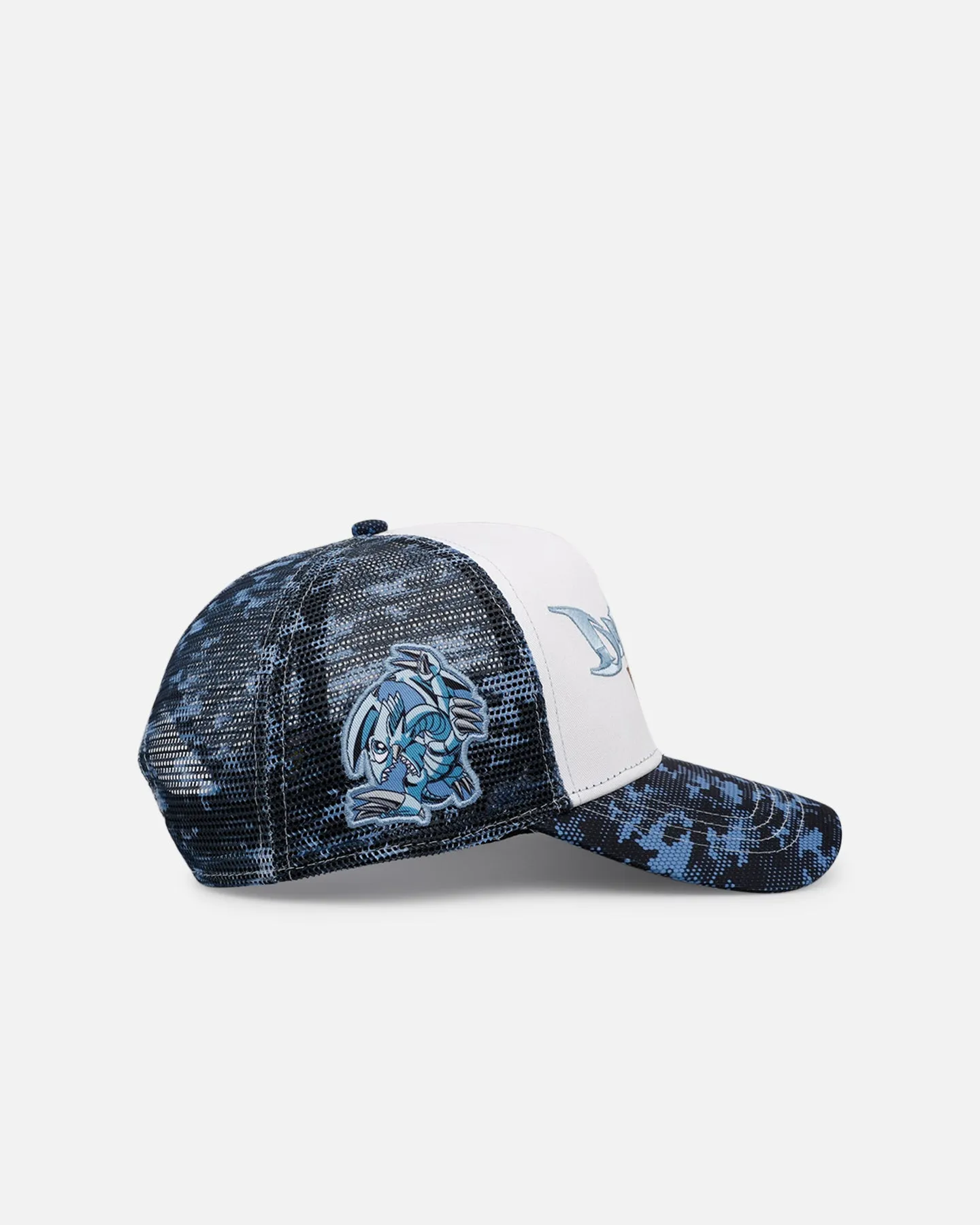 Loiter X Yu-Gi-Oh! Blue Eyes Toon Dragon Trucker Snapback Hat Blue Camo sold by Culture Kings product image thumbnail 3