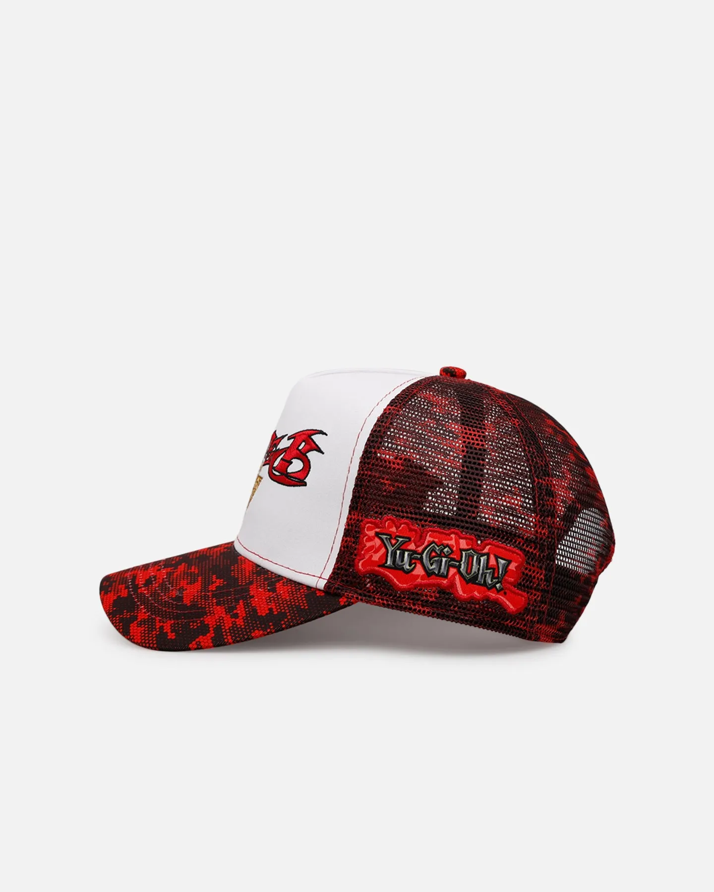 Loiter X Yu-Gi-Oh! Slifer The Sky Dragon Trucker Snapback Hat Red Camo sold by Culture Kings product image thumbnail 4