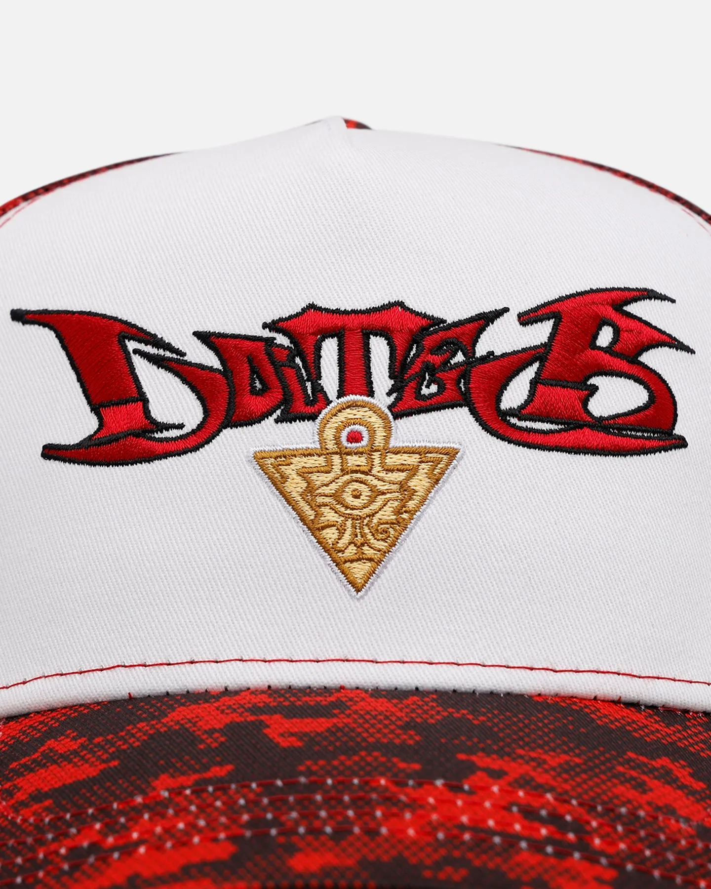 Loiter X Yu-Gi-Oh! Slifer The Sky Dragon Trucker Snapback Hat Red Camo sold by Culture Kings product image thumbnail 5