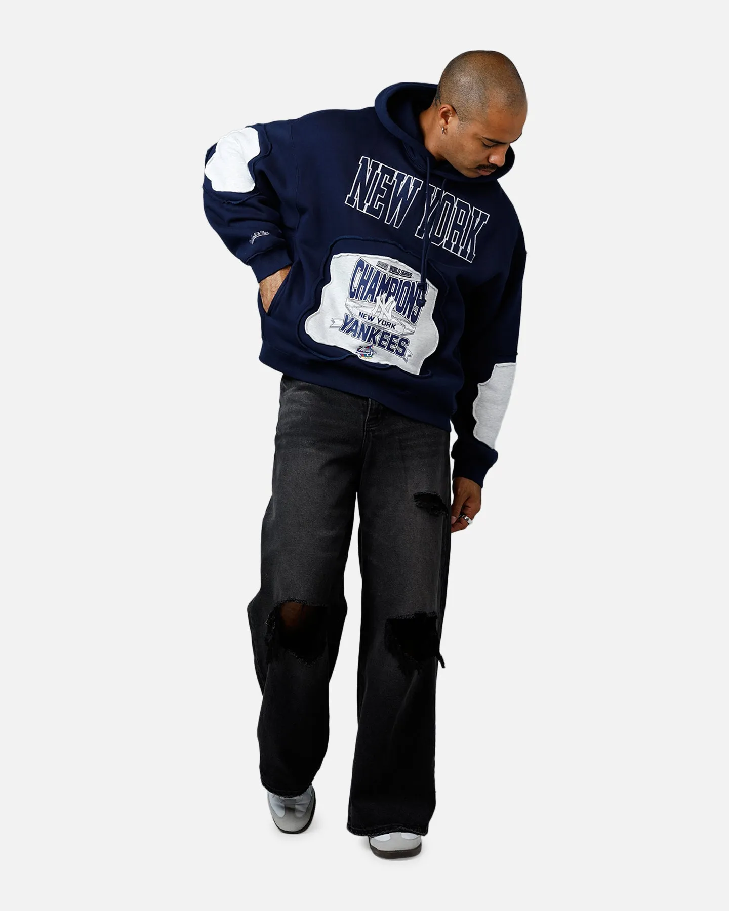Mitchell & Ness New York Yankees C&S Hoodie Navy sold by Culture Kings product image thumbnail 3