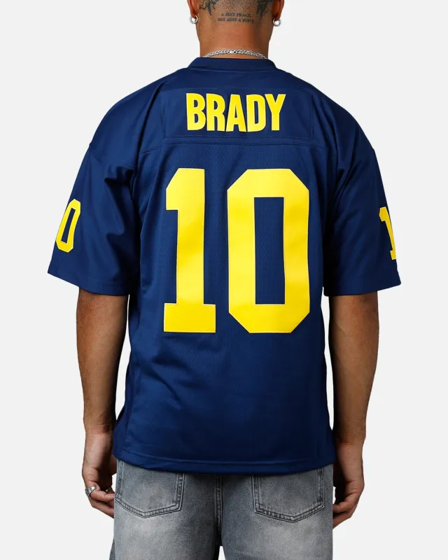 Mitchell & Ness University Of Michigan Wolverines Tom Brady #10 1999 Home Jersey Navy sold by Culture Kings
