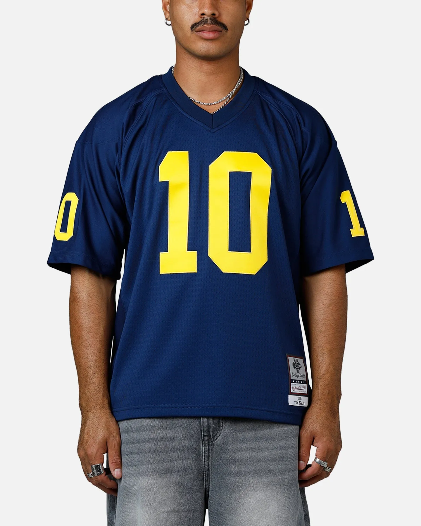 Mitchell & Ness University Of Michigan Wolverines Tom Brady #10 1999 Home Jersey Navy sold by Culture Kings product image thumbnail 2