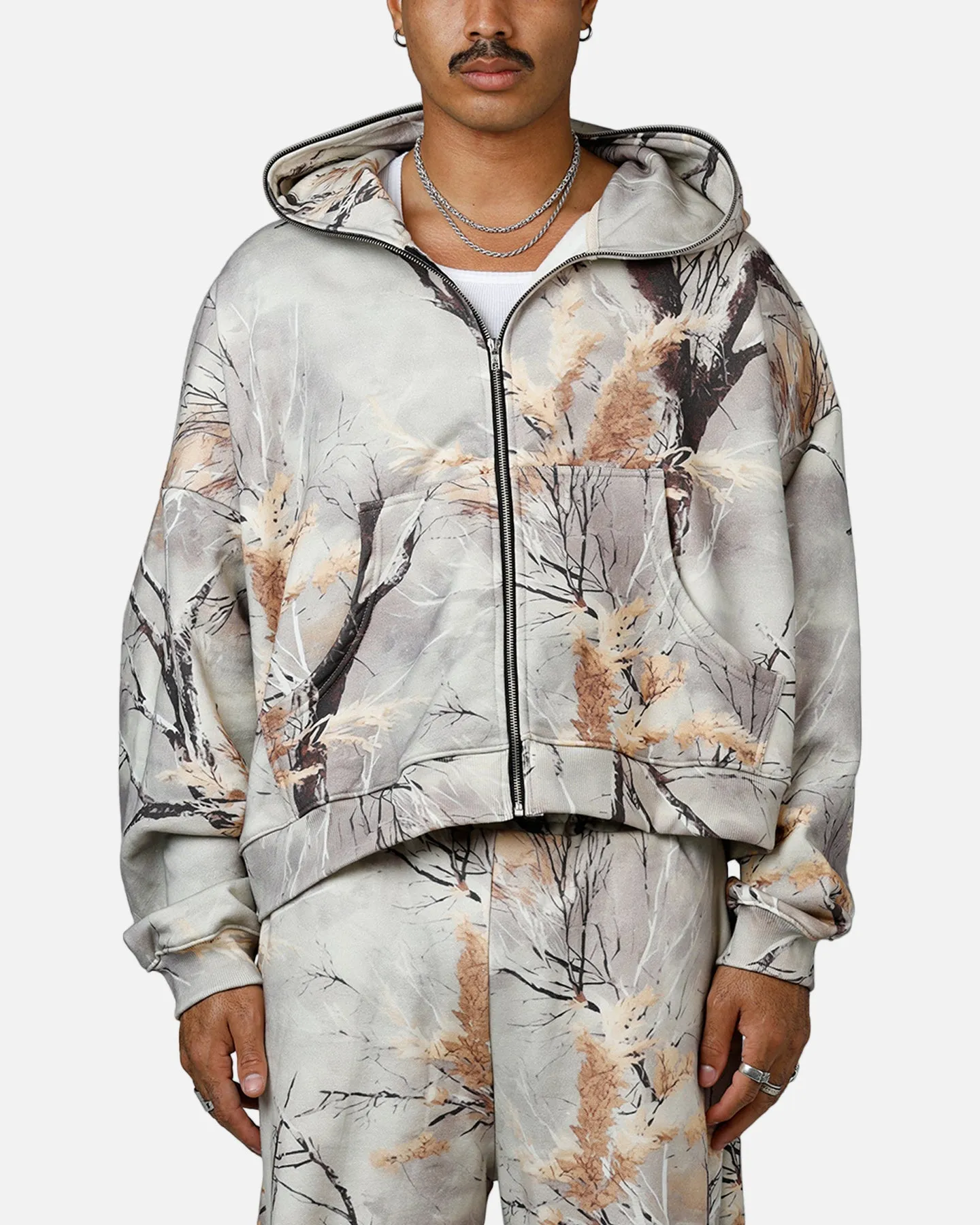 MNML Full Zip Hoodie Snow Camo sold by Culture Kings
