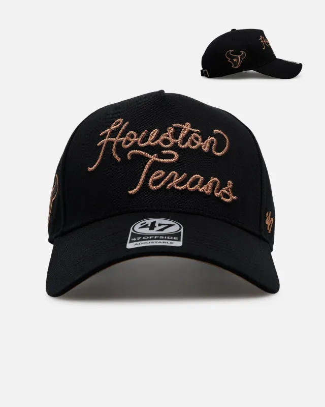 47 Brand Houston Texans 'Round Em Up' '47 Offside Strapback Black sold by Culture Kings