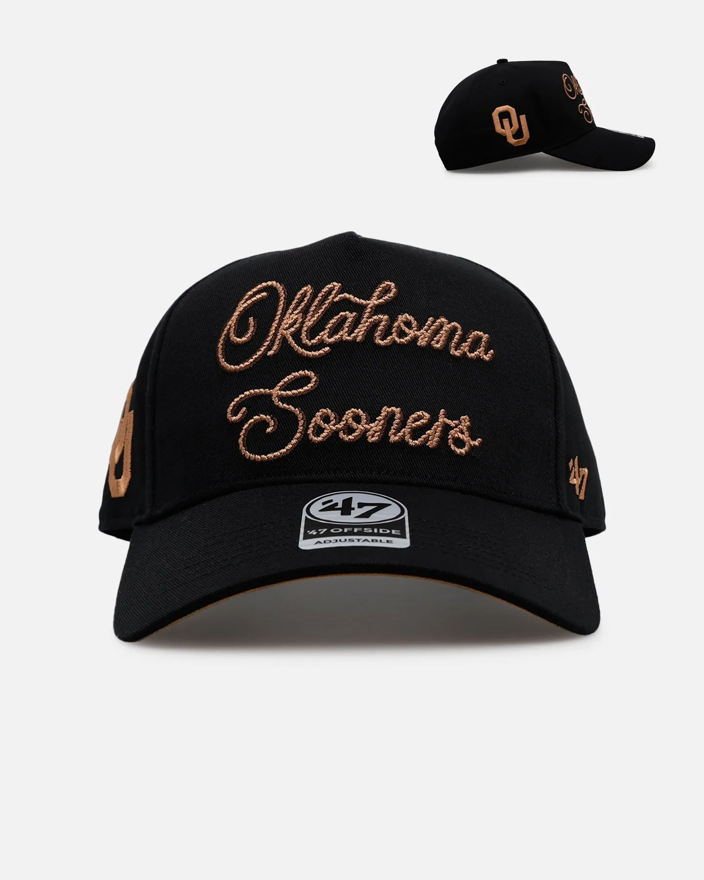 47 Brand Oklahoma Sooners 'Round Em Up' '47 Offside Snapback Black sold by Culture Kings