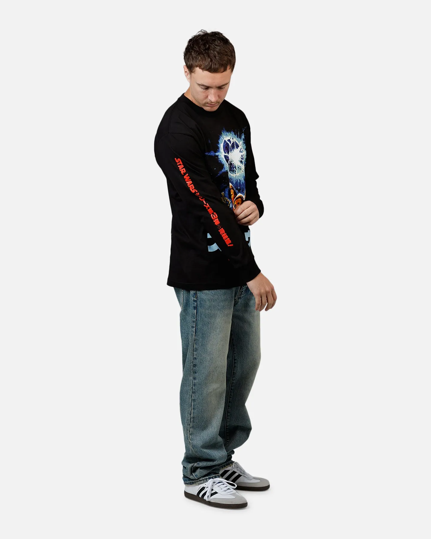 73Studio Star Wars Japan '05 Return Of The Jedi Long Sleeve T-Shirt Black sold by Culture Kings product image thumbnail 3