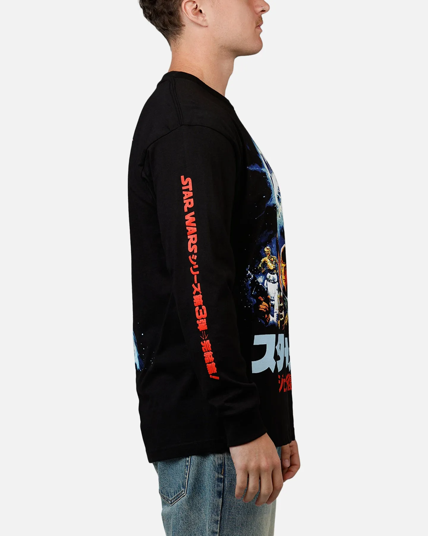 73Studio Star Wars Japan '05 Return Of The Jedi Long Sleeve T-Shirt Black sold by Culture Kings product image thumbnail 4