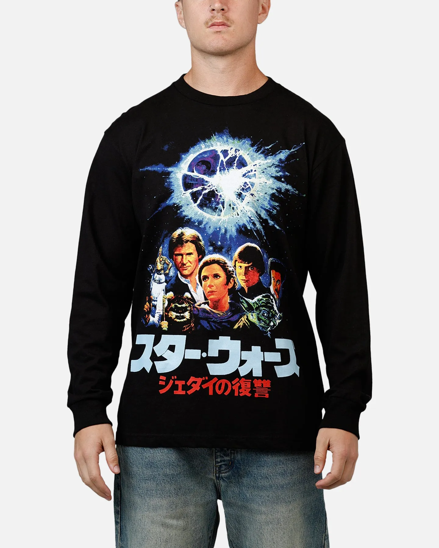 73Studio Star Wars Japan '05 Return Of The Jedi Long Sleeve T-Shirt Black sold by Culture Kings