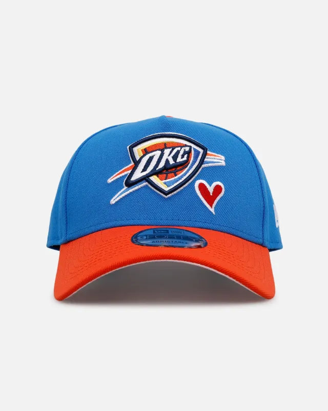 New Era Oklahoma City Thunder 'Team Color Hearts' 9FORTY A-Frame Snapback Official Team Color sold by Culture Kings