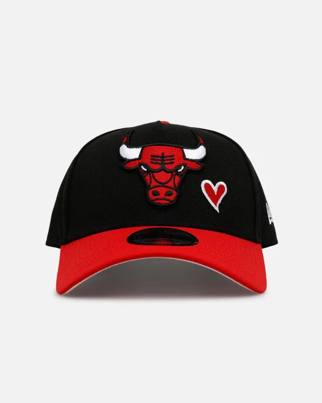 New Era Chicago Bulls 'Team Color Hearts' 9FORTY A-Frame Snapback Official Team Color sold by Culture Kings