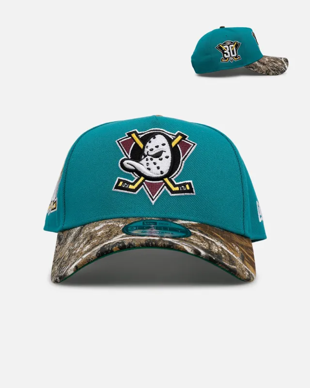 New Era Anaheim Ducks 'Realtree Visor' 9FORTY A-Frame Snapback Official Team Color sold by Culture Kings