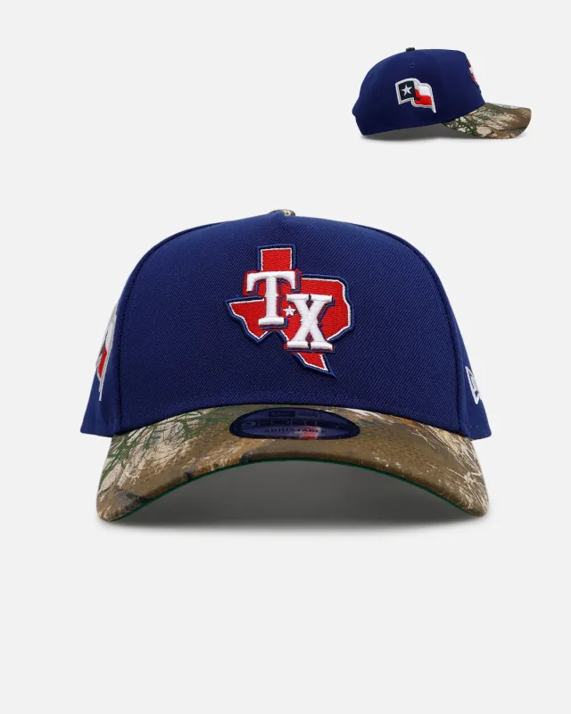 New Era Texas Rangers 'Realtree Visor' 9FORTY A-Frame Snapback Official Team Color sold by Culture Kings
