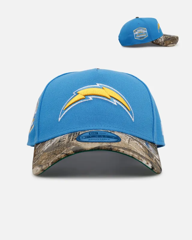 New Era Los Angeles Chargers 'Realtree Visor' 9FORTY A-Frame Snapback Official Team Color sold by Culture Kings