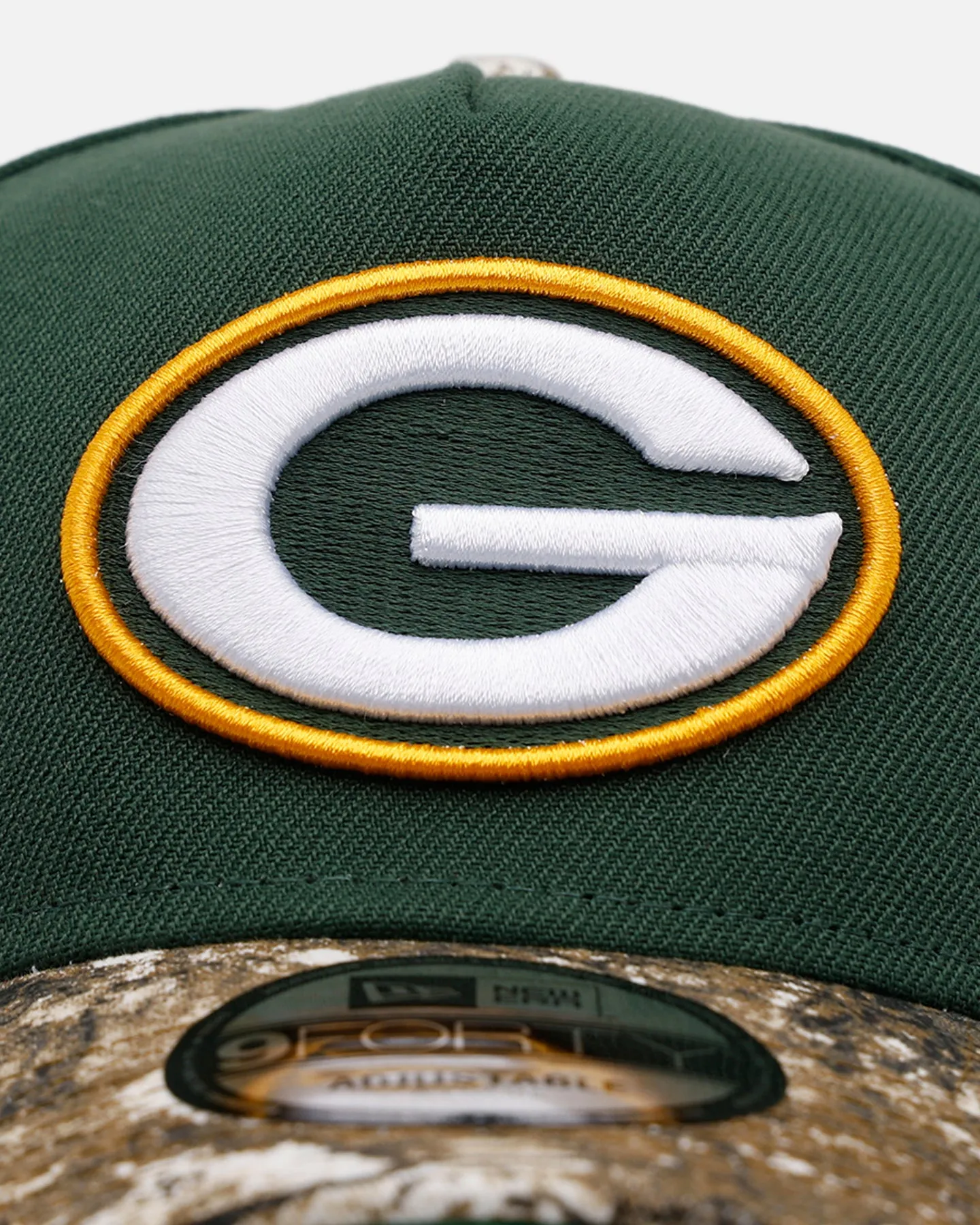 New Era Green Bay Packers 'Realtree Visor' 9FORTY A-Frame Snapback Official Team Color sold by Culture Kings product image thumbnail 5