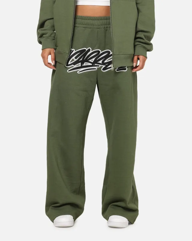 Carre Terrace Trackpants Olive sold by Culture Kings