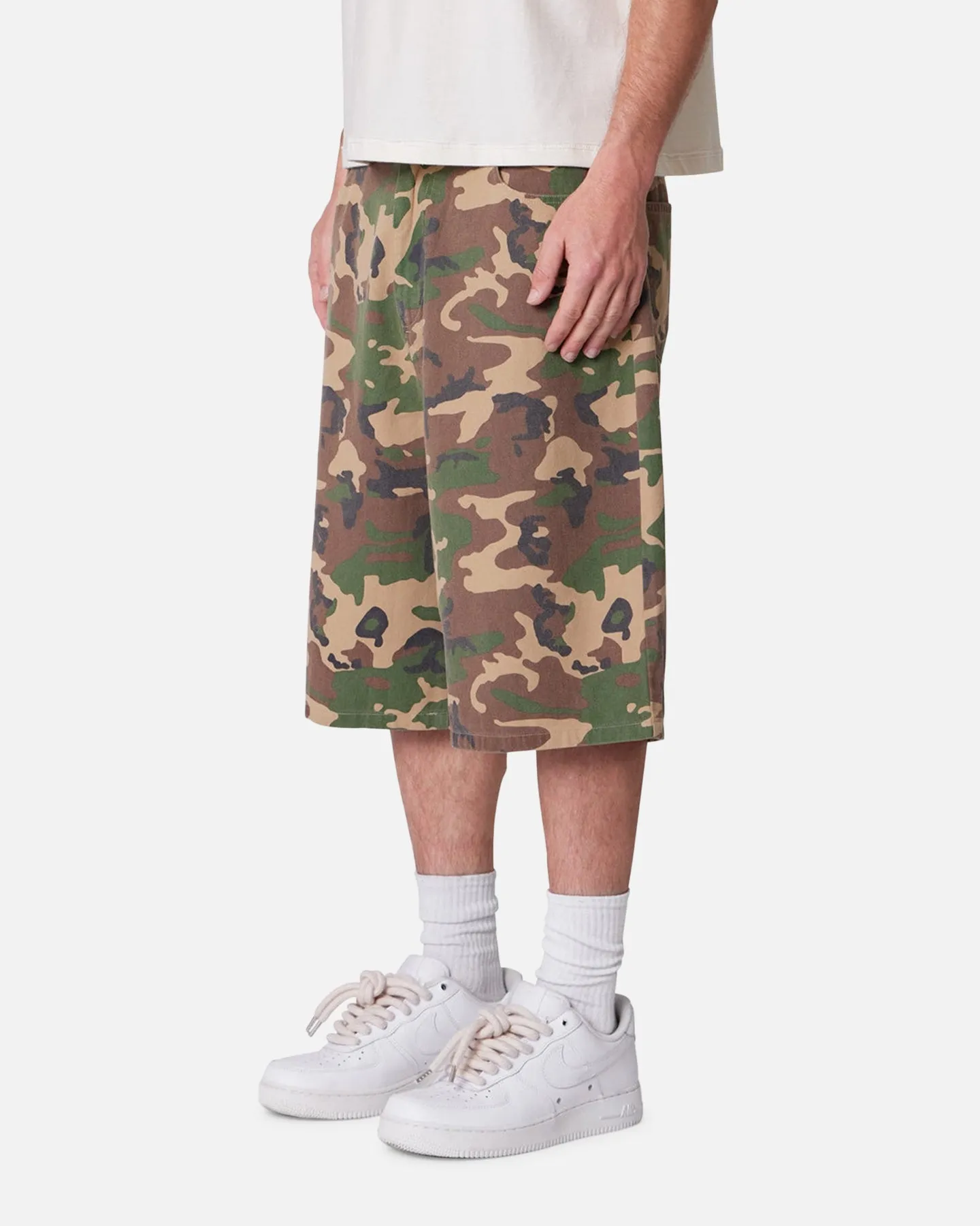 MNML Baggy Camo Twill Shorts Woodland Camo sold by Culture Kings product image thumbnail 2