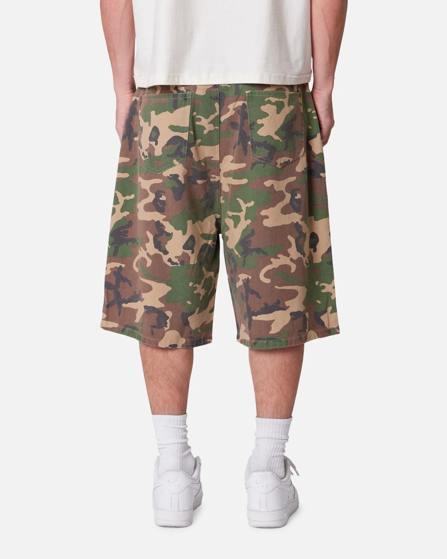MNML Baggy Camo Twill Shorts Woodland Camo sold by Culture Kings product image thumbnail 4