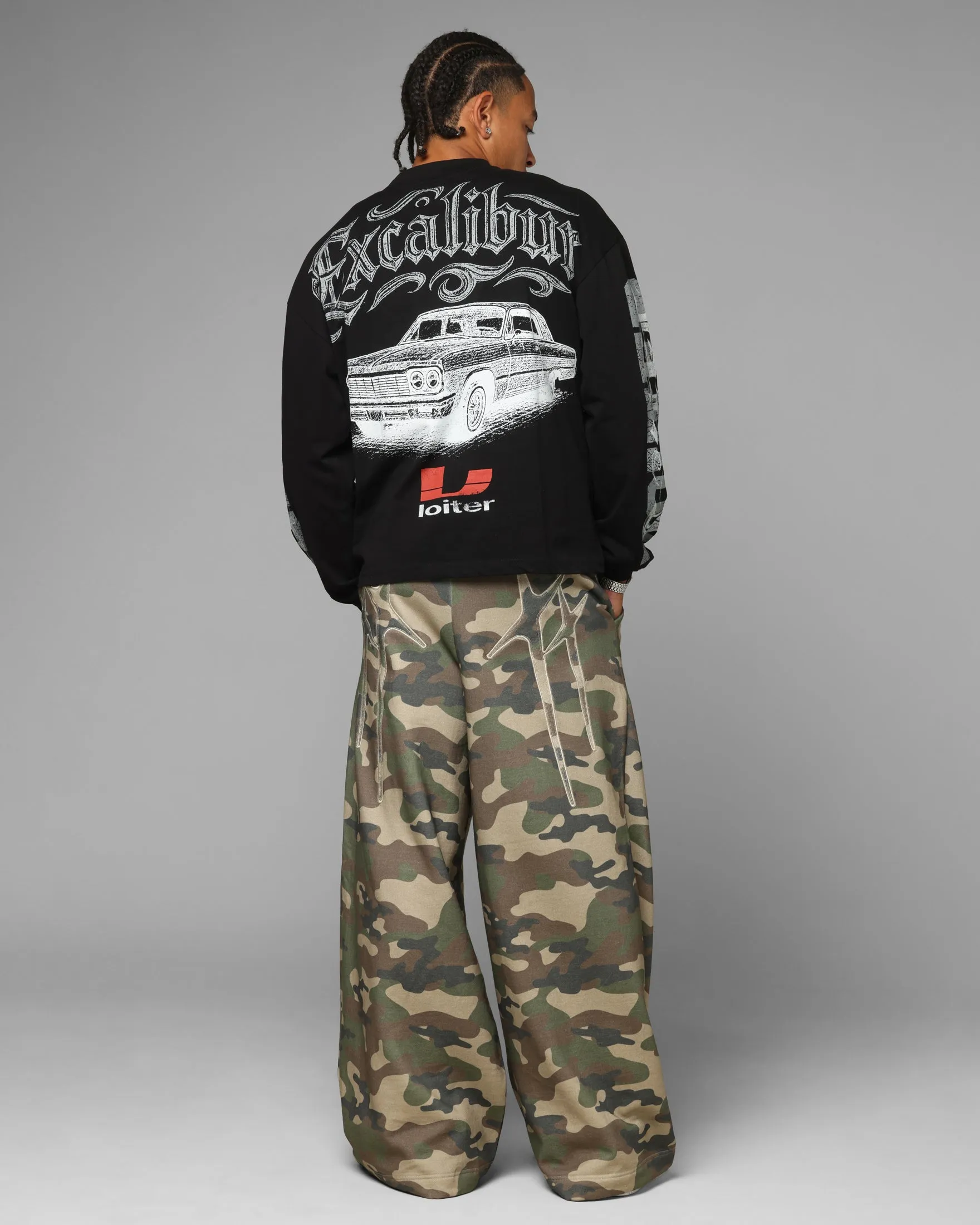 Loiter Low Rider Long Sleeve T-Shirt Black sold by Culture Kings product image thumbnail 4