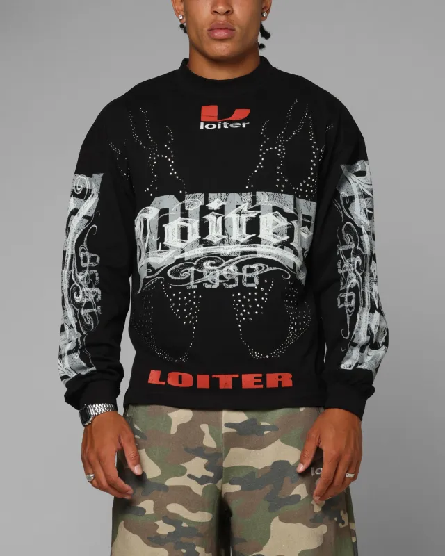 Loiter Low Rider Long Sleeve T-Shirt Black sold by Culture Kings