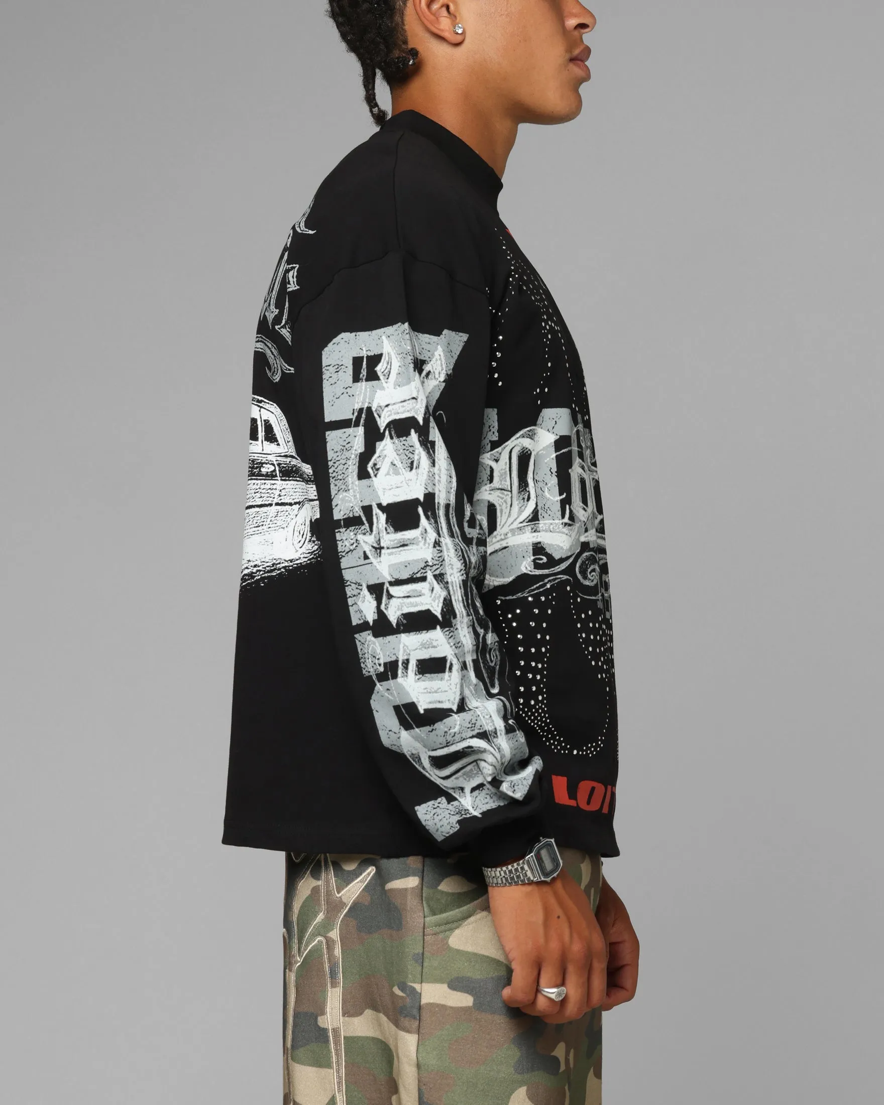 Loiter Low Rider Long Sleeve T-Shirt Black sold by Culture Kings product image thumbnail 5
