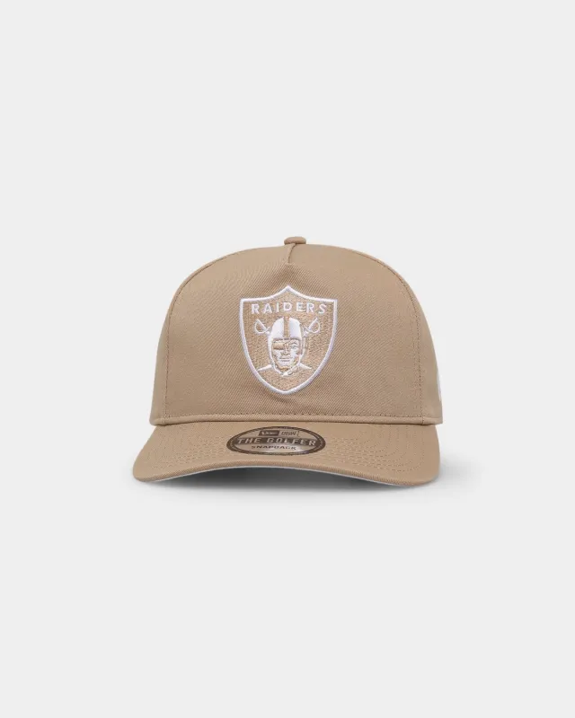 New Era Las Vegas Raiders Old Golfer Snapback Tumbleweed/White sold by Culture Kings