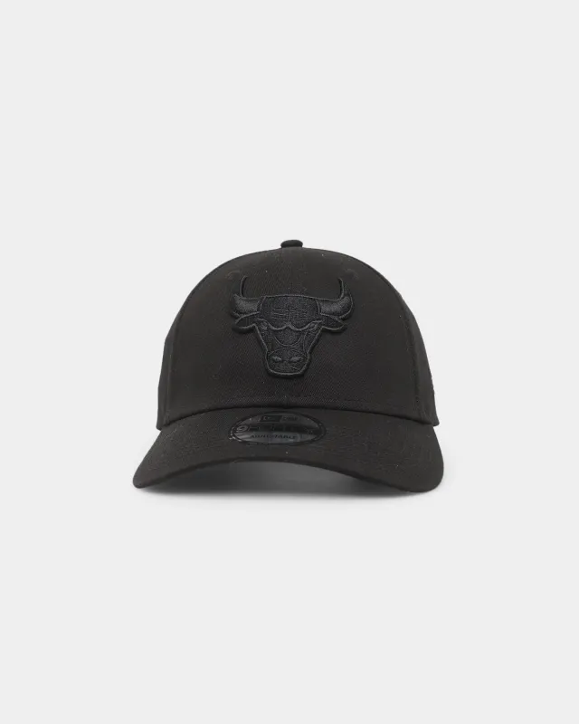 New Era Chicago Bulls 'Black On Black' 9FORTY Casual Strapback Black/Black sold by Culture Kings