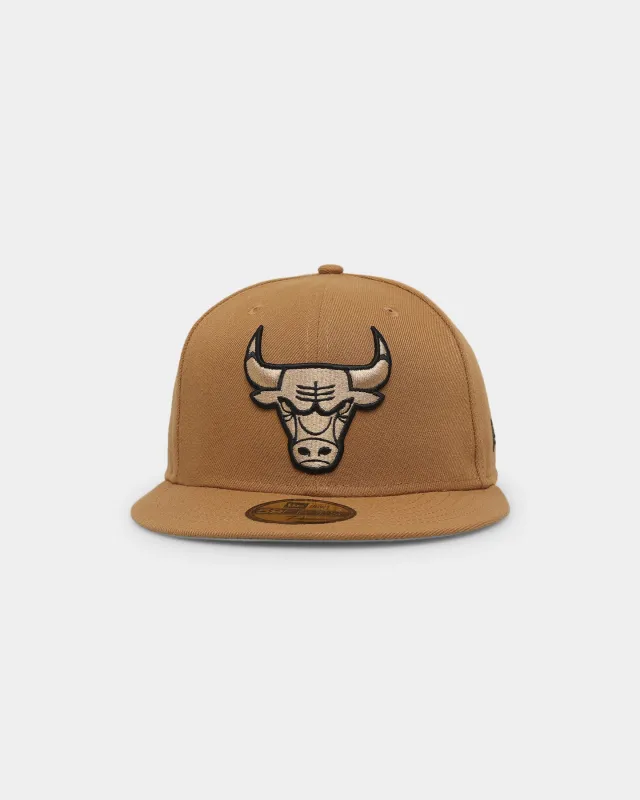 New Era Chicago Bulls 59FIFTY Fitted Wheat/Black sold by Culture Kings