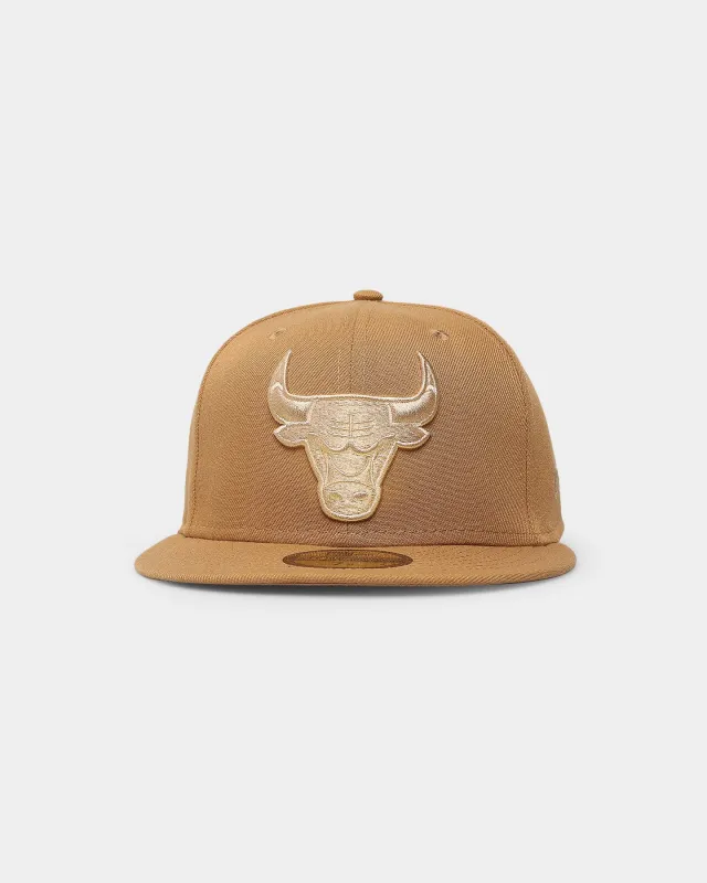 New Era Chicago Bulls 'Core Wheat Tonal' 59FIFTY Fitted Wheat sold by Culture Kings