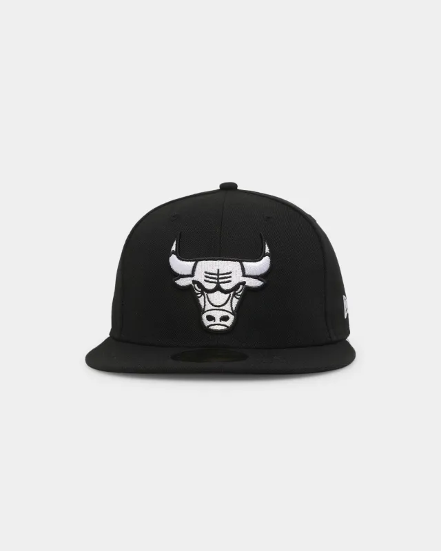 New Era Chicago Bulls 59FIFTY Fitted Black/White sold by Culture Kings