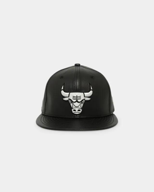 New Era Chicago Bulls 'Core PU Leather' 59FIFTY Fitted Black/White sold by Culture Kings