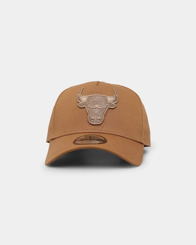 New Era Chicago Bulls Tonal 9FORTY A-Frame Snapback Wheat sold by Culture Kings