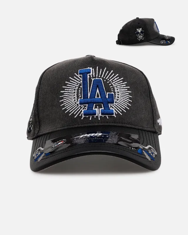 Pro Standard Los Angeles Dodgers 'Eternal Skull' Pro Pinch Strapback Black/Blue sold by Culture Kings