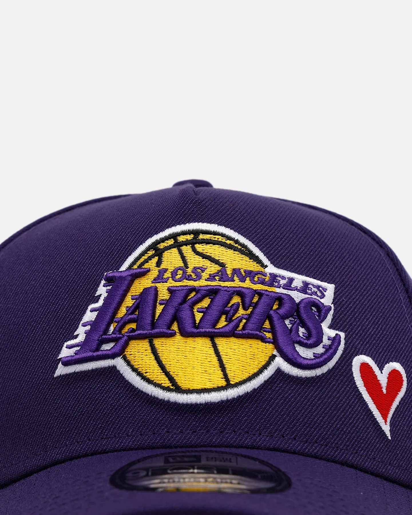 New Era Los Angeles Lakers 'Team Color Hearts' 9FORTY A-Frame Snapback Official Team Color sold by Culture Kings product image thumbnail 5
