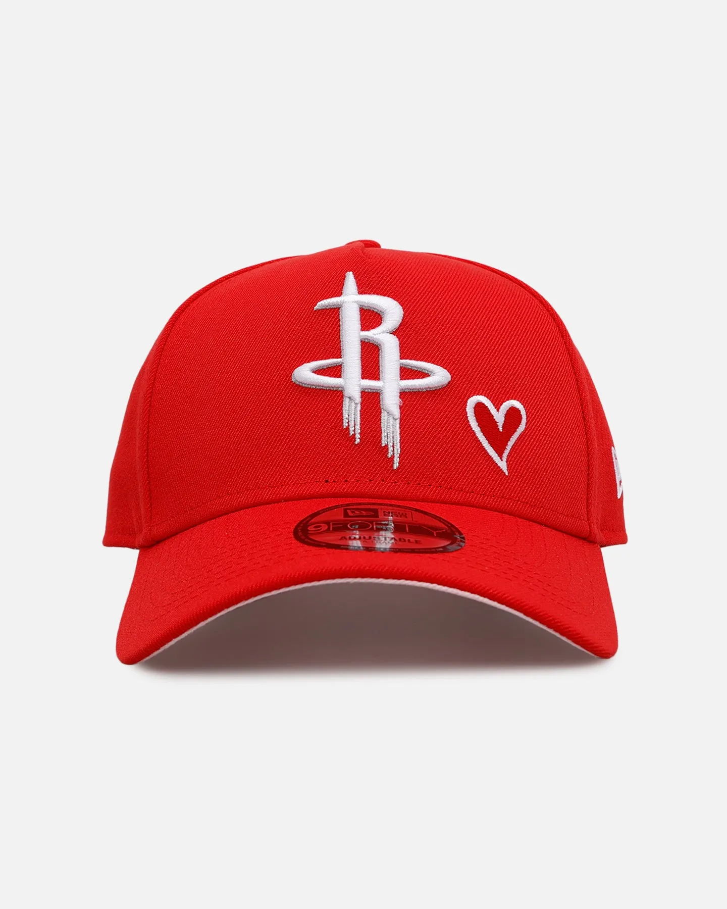 New Era Houston Rockets 'Team Color Hearts' 9FORTY A-Frame Snapback Official Team Color sold by Culture Kings