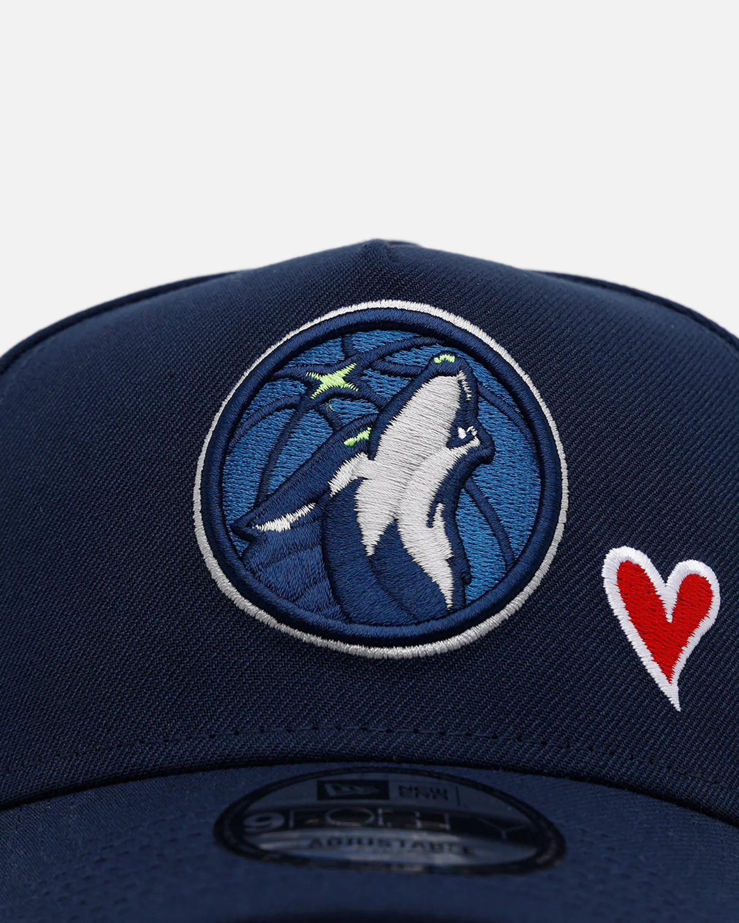 New Era Minnesota Timberwolves 'Team Color Hearts' 9FORTY A-Frame Snapback Official Team Color sold by Culture Kings product image thumbnail 5