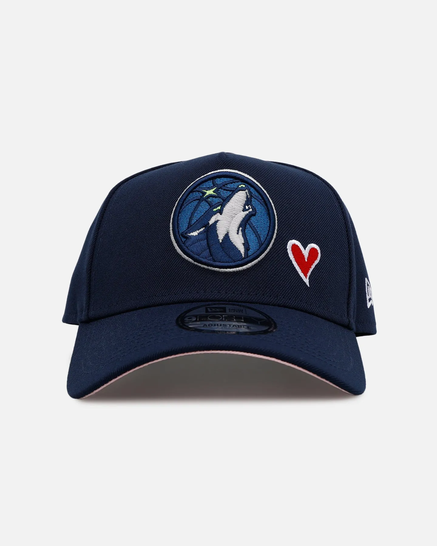 New Era Minnesota Timberwolves 'Team Color Hearts' 9FORTY A-Frame Snapback Official Team Color sold by Culture Kings