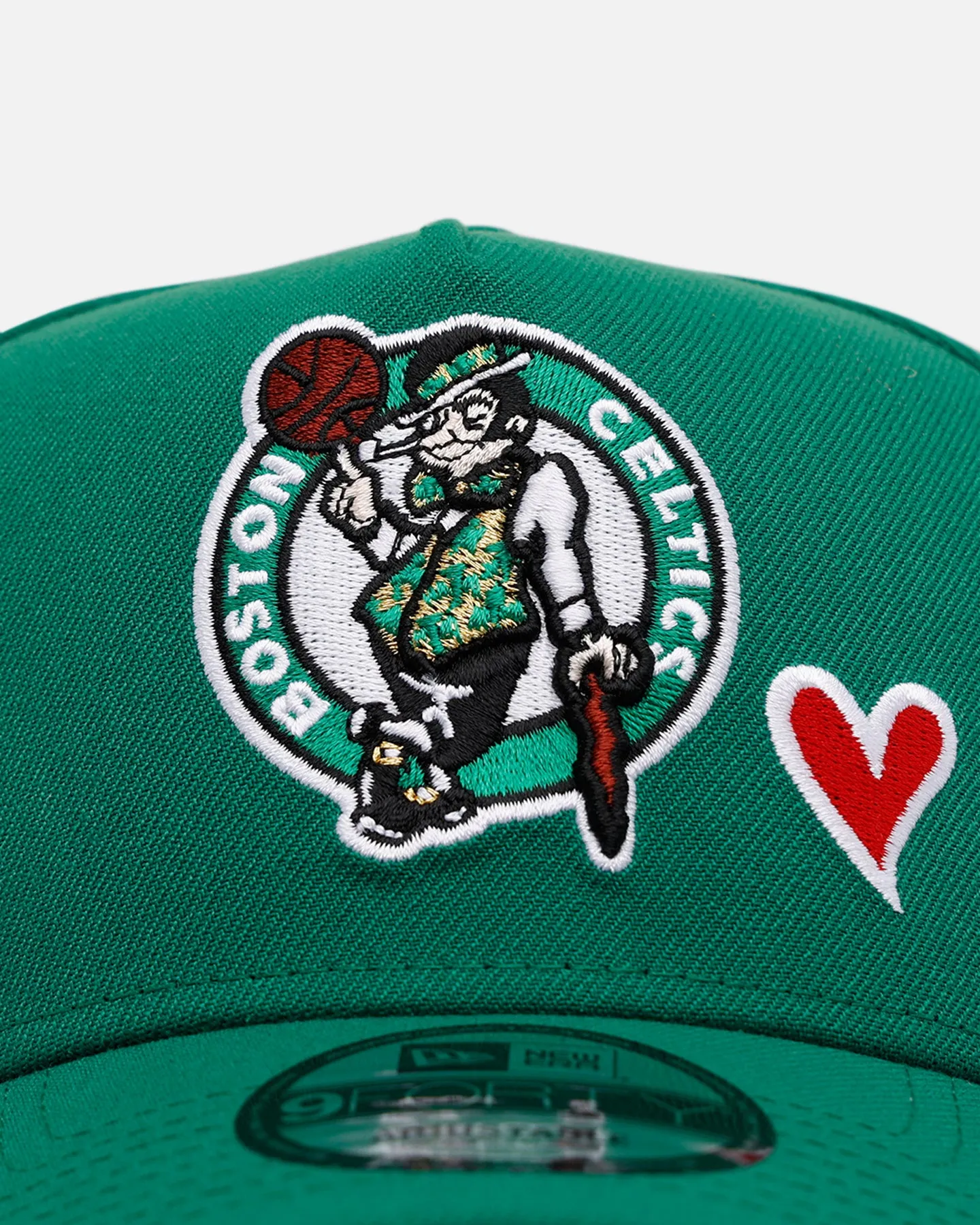 New Era Boston Celtics 'Team Color Hearts' 9FORTY A-Frame Snapback Official Team Color sold by Culture Kings product image thumbnail 5