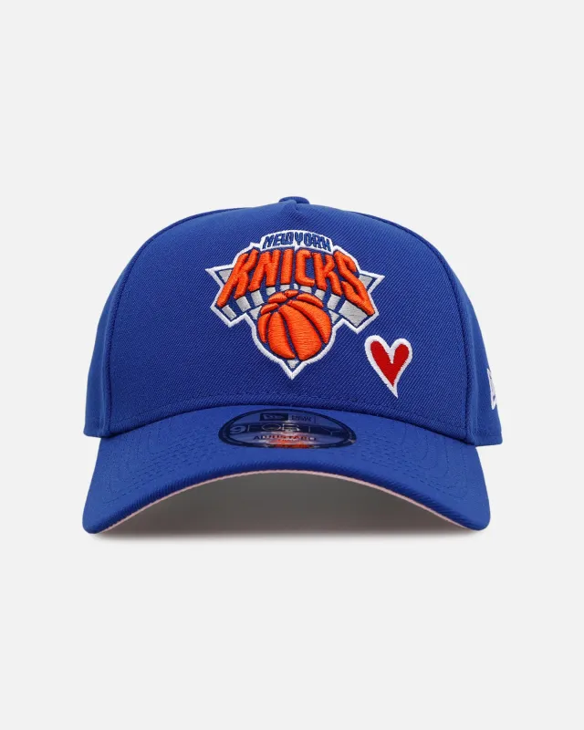 New Era New York Knicks 'Team Color Hearts' 9FORTY A-Frame Snapback Official Team Color sold by Culture Kings