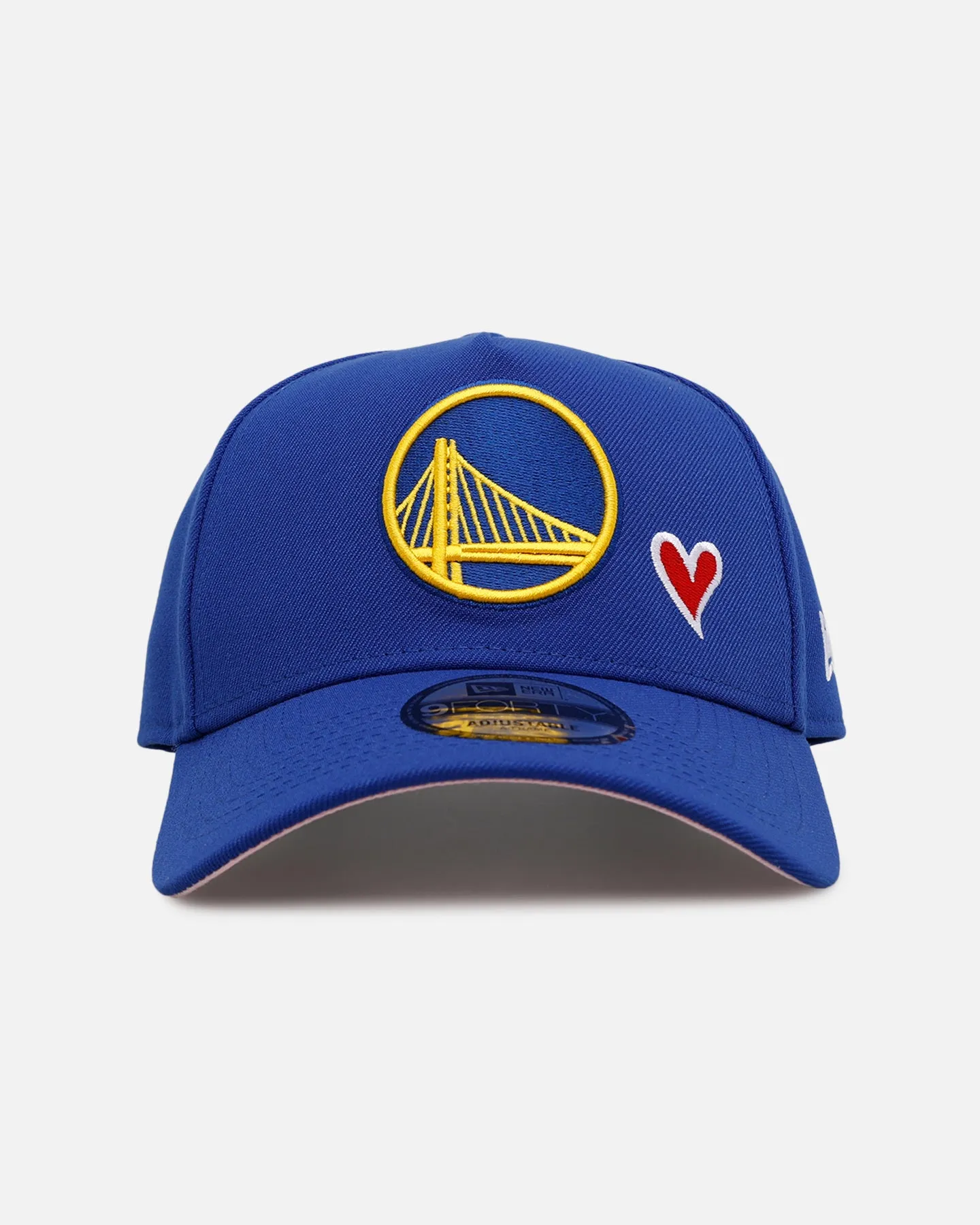 New Era Golden State Warriors 'Team Color Hearts' 9FORTY A-Frame Snapback Official Team Color sold by Culture Kings