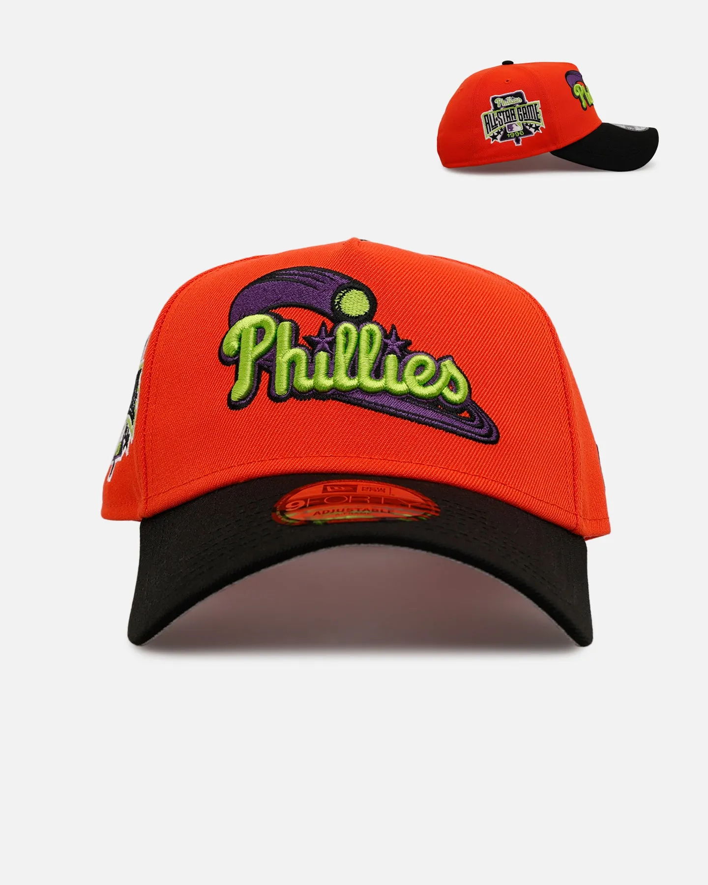 New Era Philadelphia Phillies 'Halloween' 9FORTY A-Frame Snapback Orange/Black sold by Culture Kings