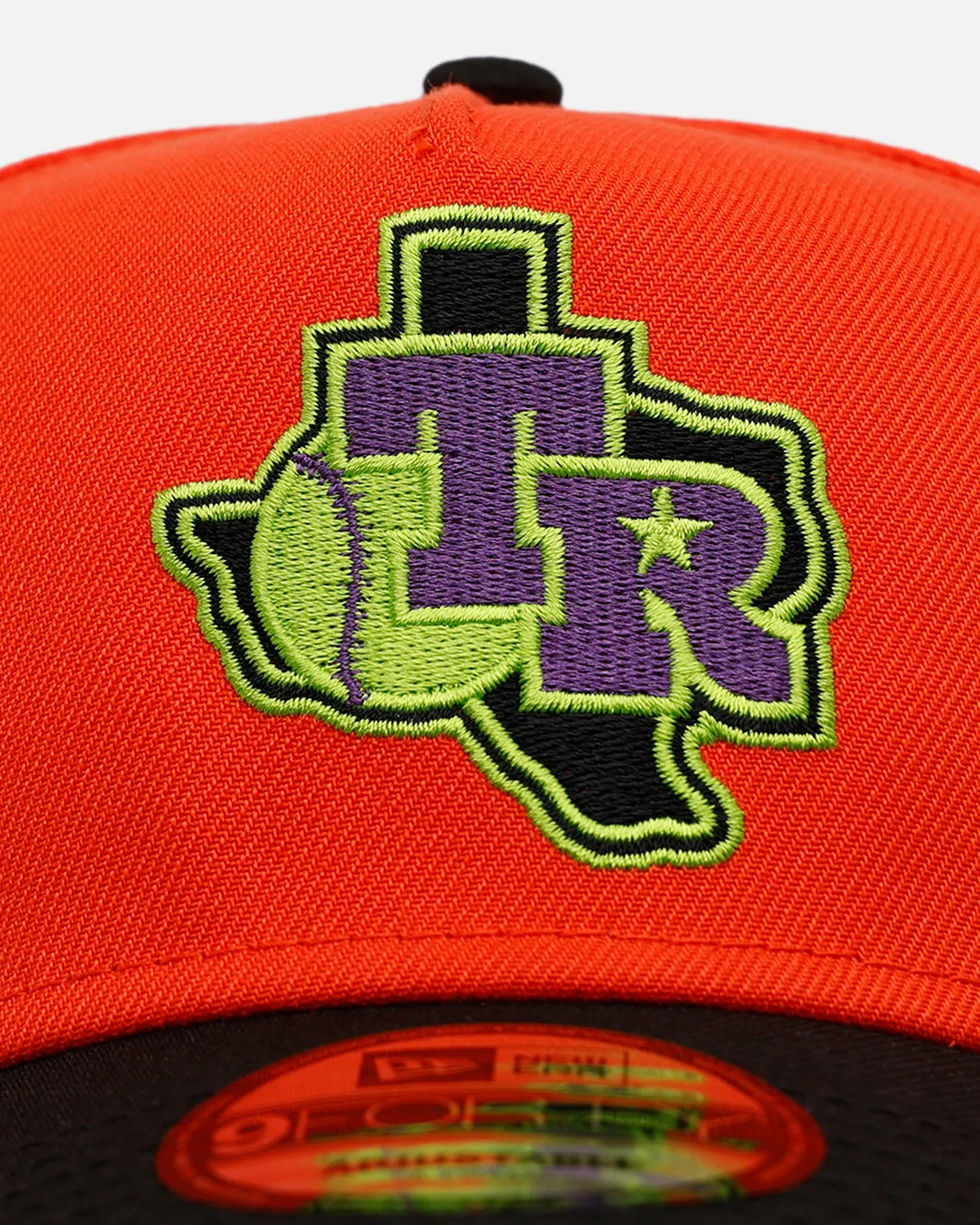 New Era Texas Rangers 'Halloween' 9FORTY A-Frame Snapback Orange/Black sold by Culture Kings product image thumbnail 5