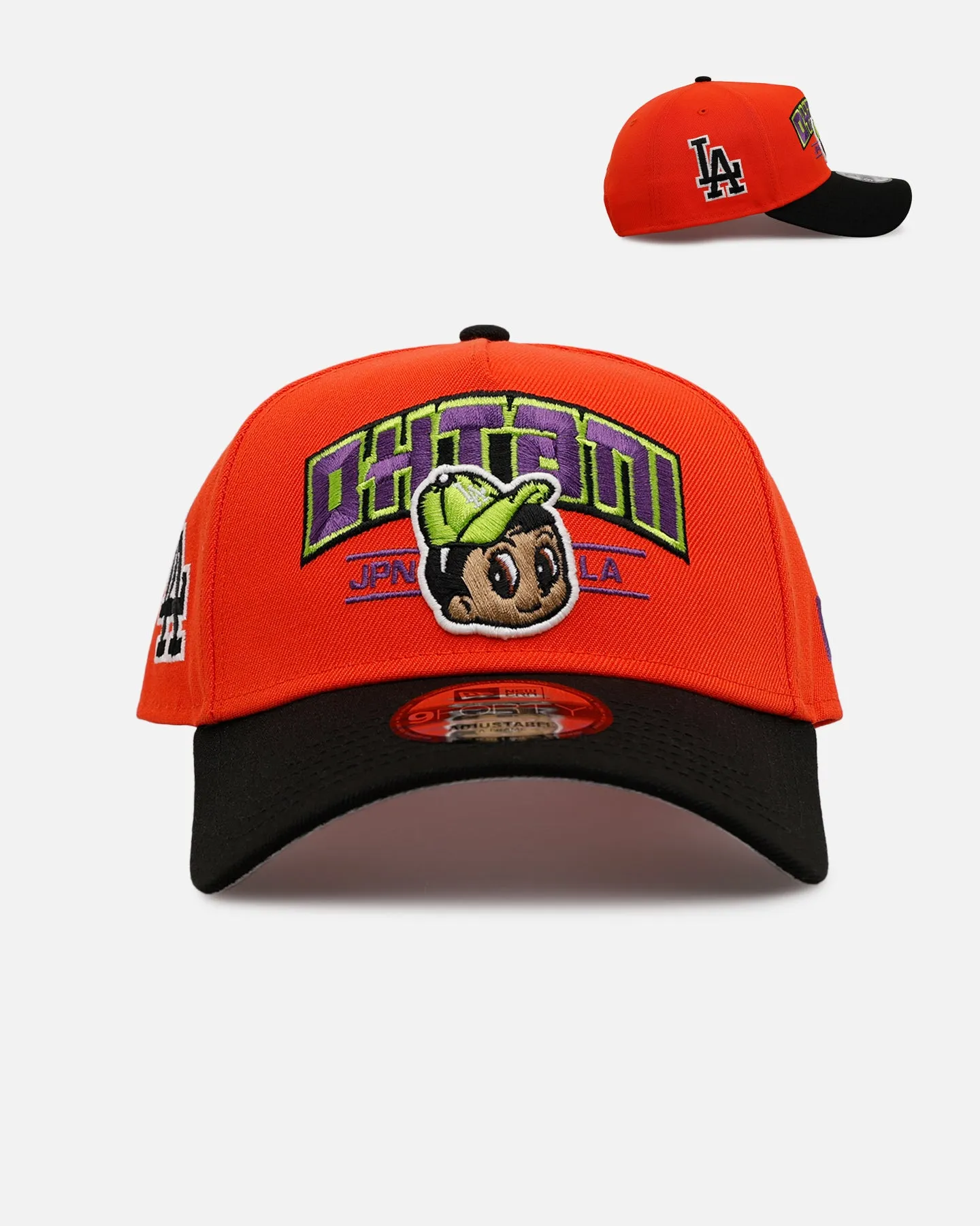 New Era Los Angeles Dodgers 'Halloween' Ohtani 9FORTY A-Frame Snapback Orange/Black sold by Culture Kings